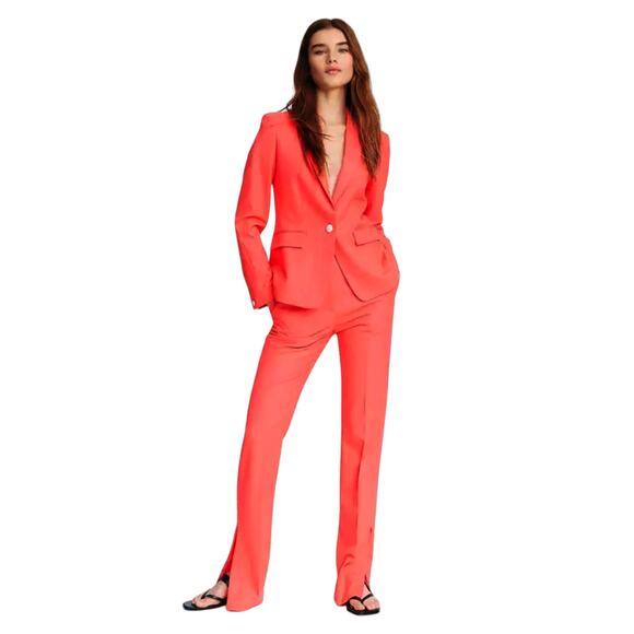 RAG & BONE Lexington Twill Blazer in Bright Pink 2 - Picture 3 of 11